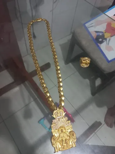 Corrente tamanho grande e dedeira novos