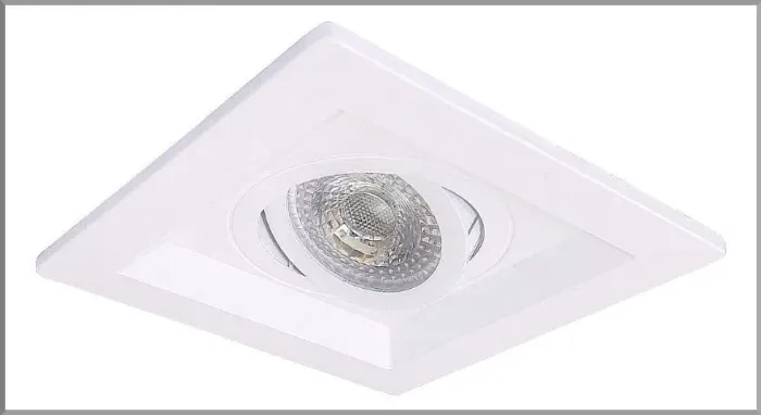 Luminária embutida quadrada para MR16 dicroica GU10 M1190 Novo