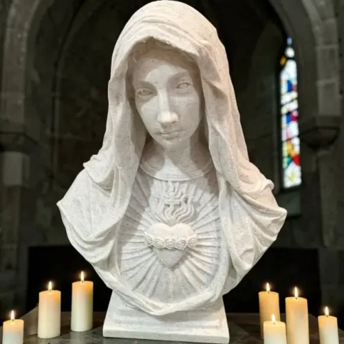 Busto 3D - Imaculado Coração de Maria