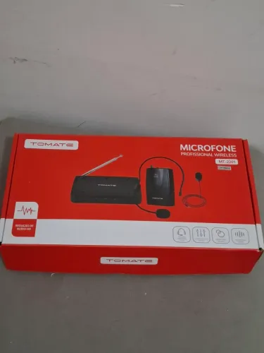 Microfone lapela e cabeça, sem fio