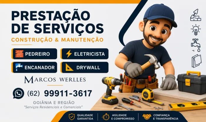 Pedreiro eletricista encanador pintor