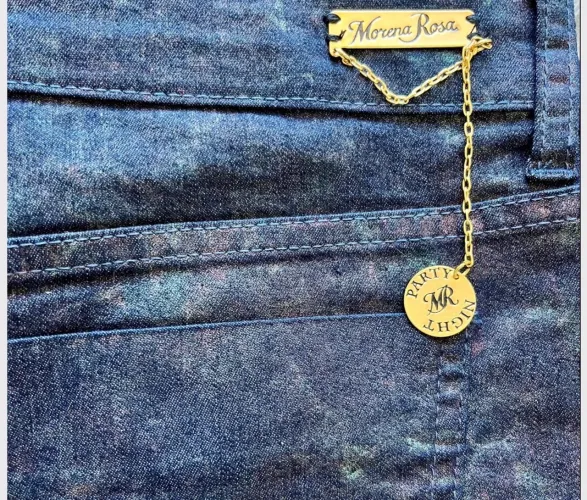 Saia jeans Morena Rosa - Tamanho P