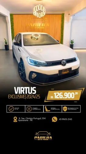 Volkswagen Virtus Exclusive 250tsi 1.4 Flex 16V AUT 2025