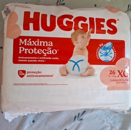Fralda tamanho XG