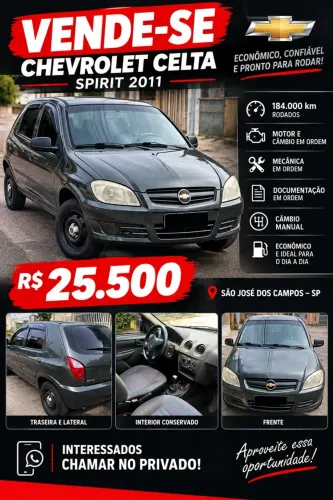 Chevrolet Celta Spirit/ LT 1.0 MPFI 8V Flexp. 5P 2011