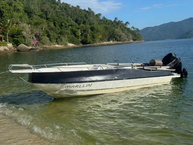 Barco 18 pés com Proa aumentada (muito segura) - Motor 60 HP - Aceito cartão de crédito