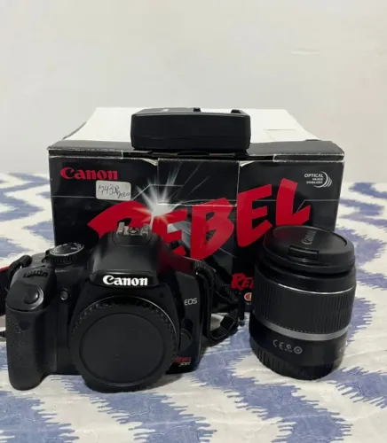Camera Dlsr Canon Sxi 450d Com Lente 18x55mm