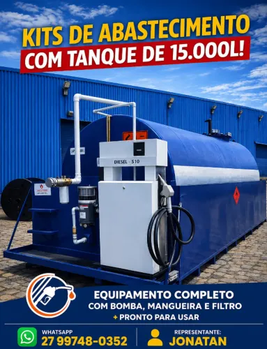  TANQUE DE COMBUSTIVEL  DE 7.500 L C/ BACIA METÁLICA