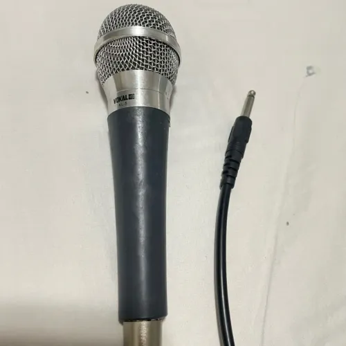 microfone dinâmico vokal kl-5 com cabo de 5 metros