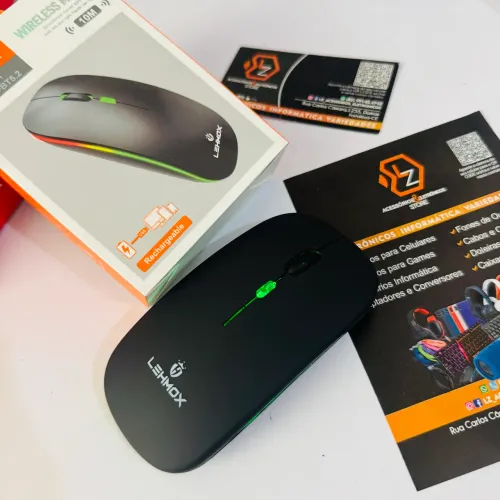 Mouse Sem Fio com Bluetooth - Recarregável