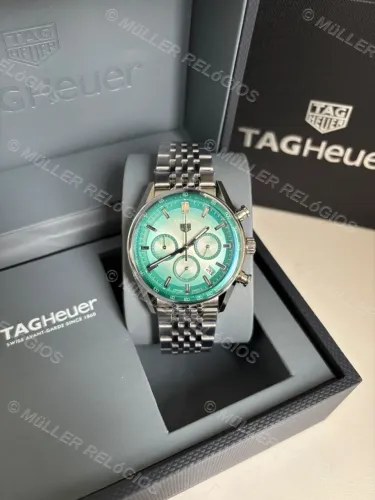 Relógio Tag Heuer Carrera Verde + Caixa Tag Completa