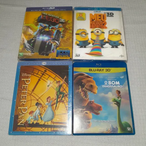 Kit 3 blurays infantis