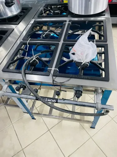 MB FOGÃO INOX ALTA PRESSÃO 4 BOCAS - VENANCIO