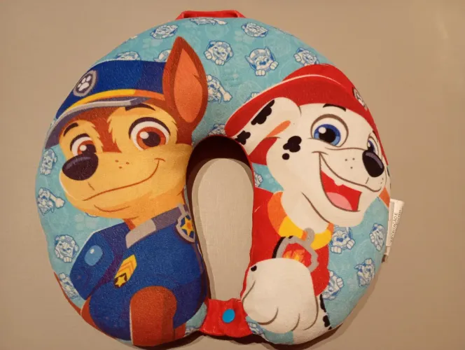 Travesseiro de pescoço infantil patrulha canina 