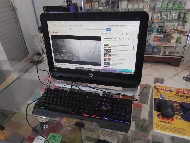 Computador completo HP All in one AMD e1 1500 8gb