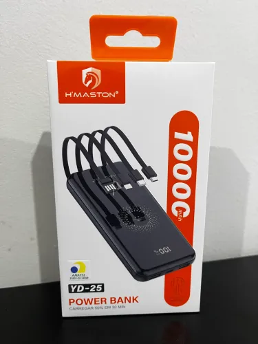 Power Bank 10.000mAh H?Maston Original - Carregador Portátil com Cabos