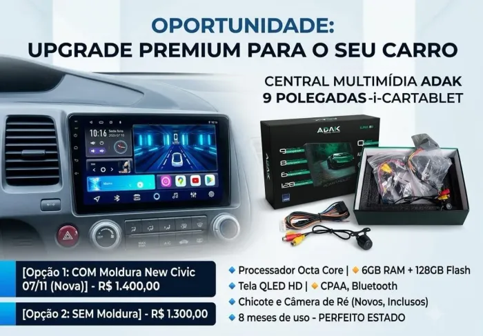 Vendo multimidia Adak 9 Polegadas