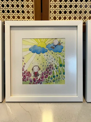 Quadrinhos em aquarela (kit c/ 3 unidades) 
