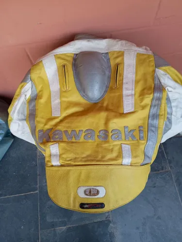 Macacão de moto de couro legítimo