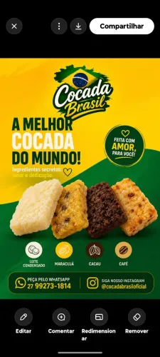 Auxiliar de produção para fábrica de cocadas