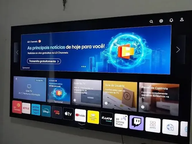 Tv 55 LG 4k Smart conservada internet top de linha 
