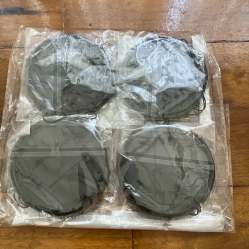 4 Tampas de Lente 77mm (Novas/Lacradas) - Kit C/ 4 Unidades