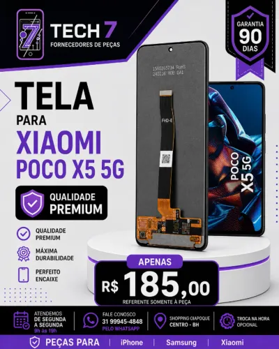 Tela Xiaomi POCO X5 5G - Bom Custo-Beneficio com Garantia de 90 Dias