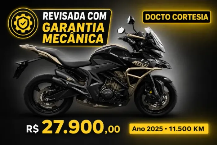 Zontes T350 - 24/25 Único Dono - Docto Grátis