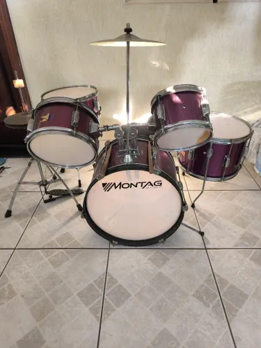 Bateria profissional infantil marca montag music