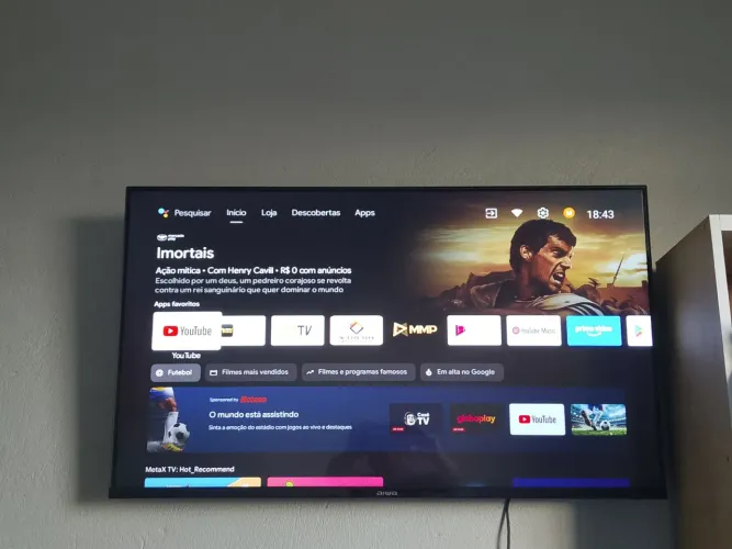 Vendo essa tv de 43 polegadas nova , com sistema Android , com nota fiscal, marca AIWA