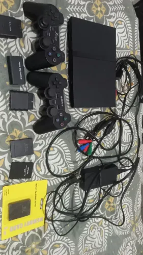 Playstation 2 Slim (Com Defeito) + Acessórios