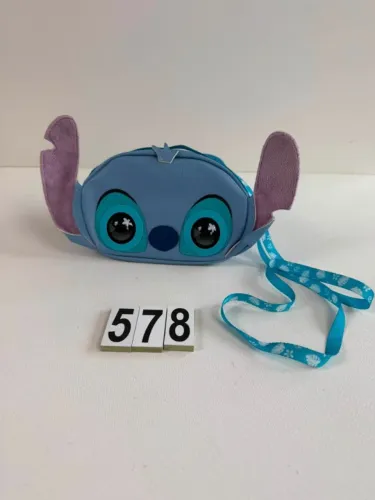 BOLSINHA STITCH PURSE PETS DISNEY PISCA, FALA E FAZ SONS , 20 X 12 CM
