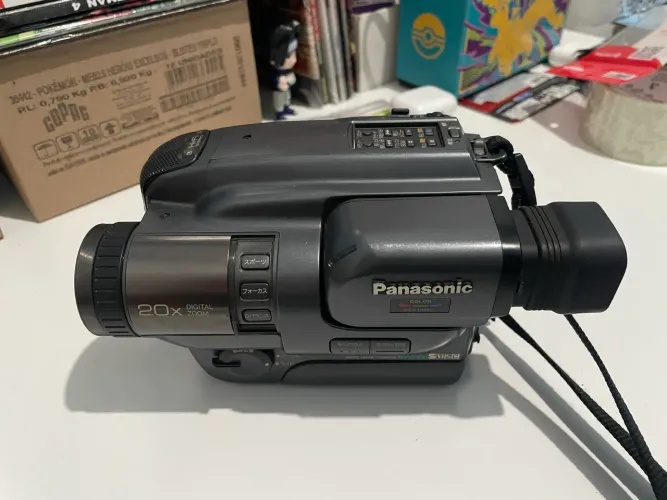 Filmadora Panasonic Super VHS-C NV-S100 Funcionando + 2 Baterias - Kit Completo