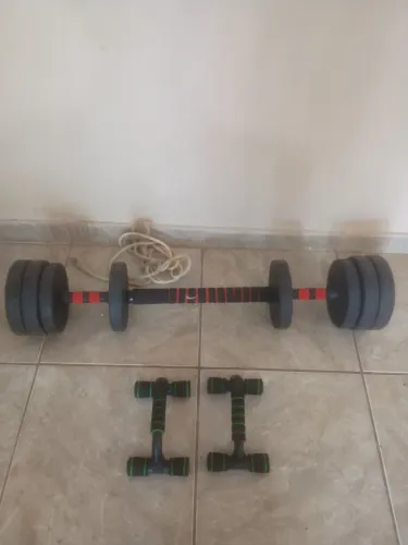 Vendo kit para musculação em casa