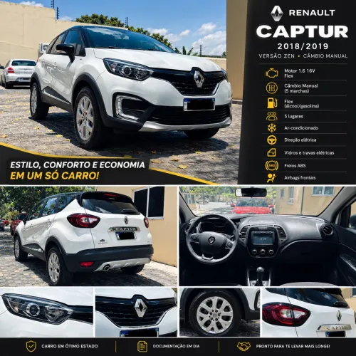 Renault Captur Zen 1.6 16V Flex 5P Mec. 2019