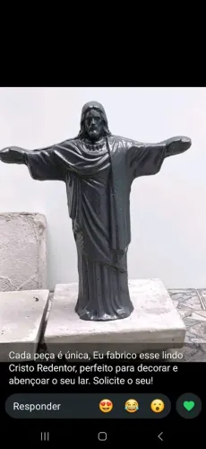 Estátua Cristo Redentor em Cimento