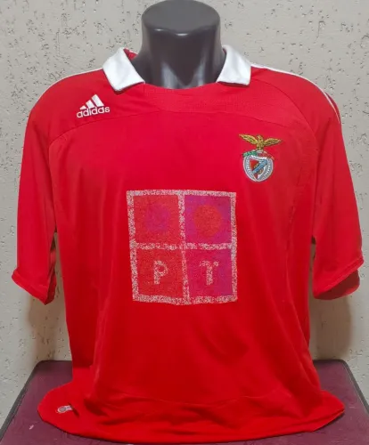Camisa Benfica 2007 teamgeist original da época GG relíquia modelo europeu