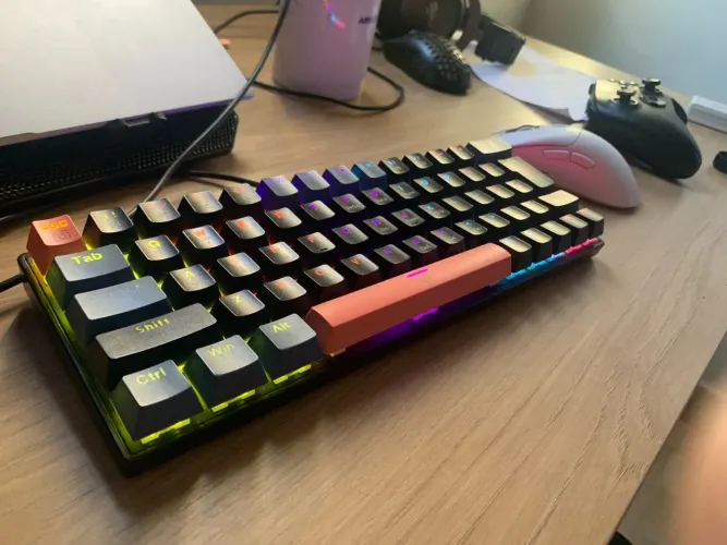 Teclado mecânico switch azul