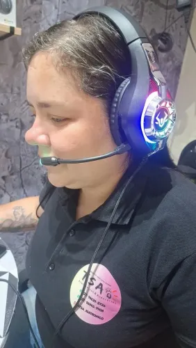 Headset gamer Verde modelo EJ- 903