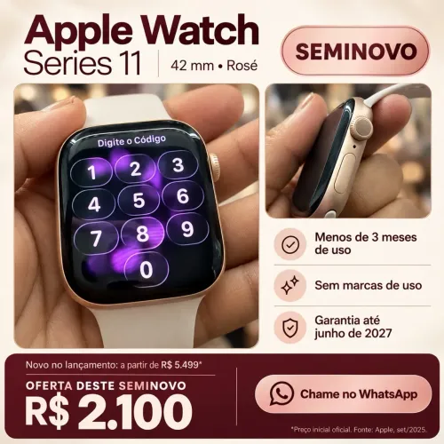 Apple Watch série 11 rose 42 mm