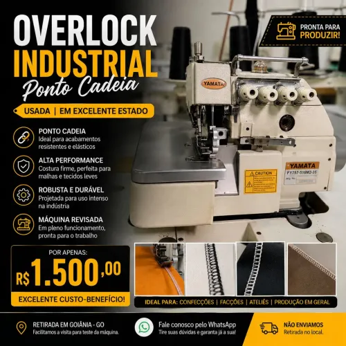 Maquina overlock industrial 