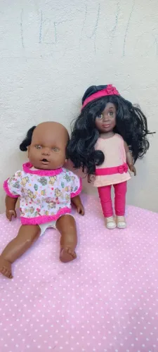 Kit de bonecas bebê Negra