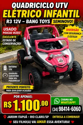 Quadriciclo Elétrico Infantil