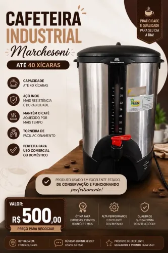 Cafeteira Automática 6l Inox Marchesoni