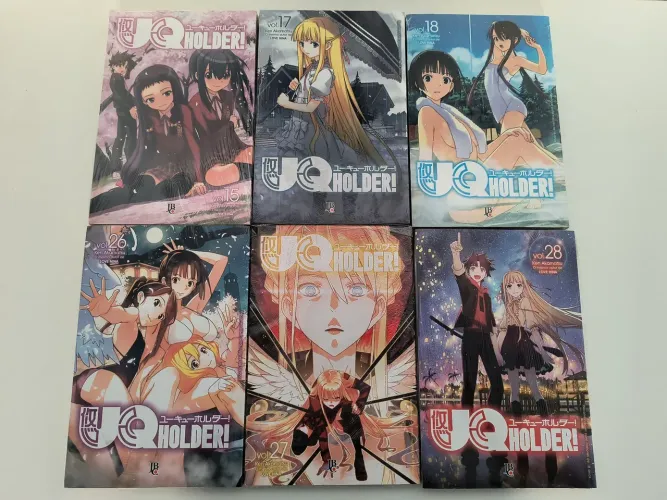 UQ Holder 15, 17, 18, 26, 27 e 28 - mangás lacrados Ken Akamatsu