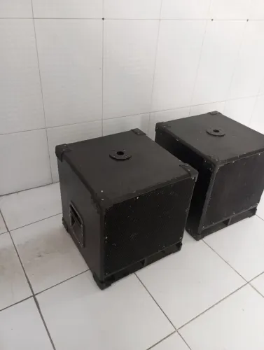 Par de sub de 15 polegadas 600 watts