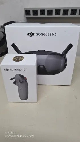 DJI Goggles N3 + RC Motion 3 | Na Garantia DJI | Usado 3x (Igual Novo)