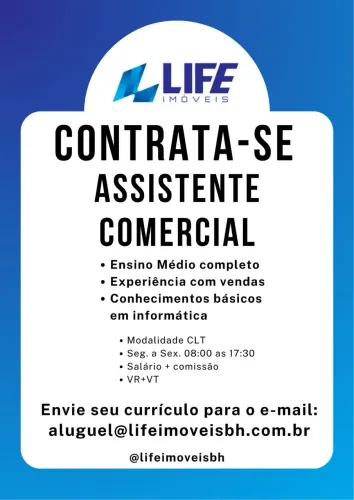 Assistente Comercial - Imobiliária 