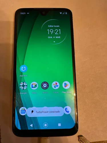 Celular barato moto G7 normal 64gb branco polar