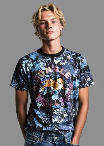 camiseta jungle tigre kenzo x hm